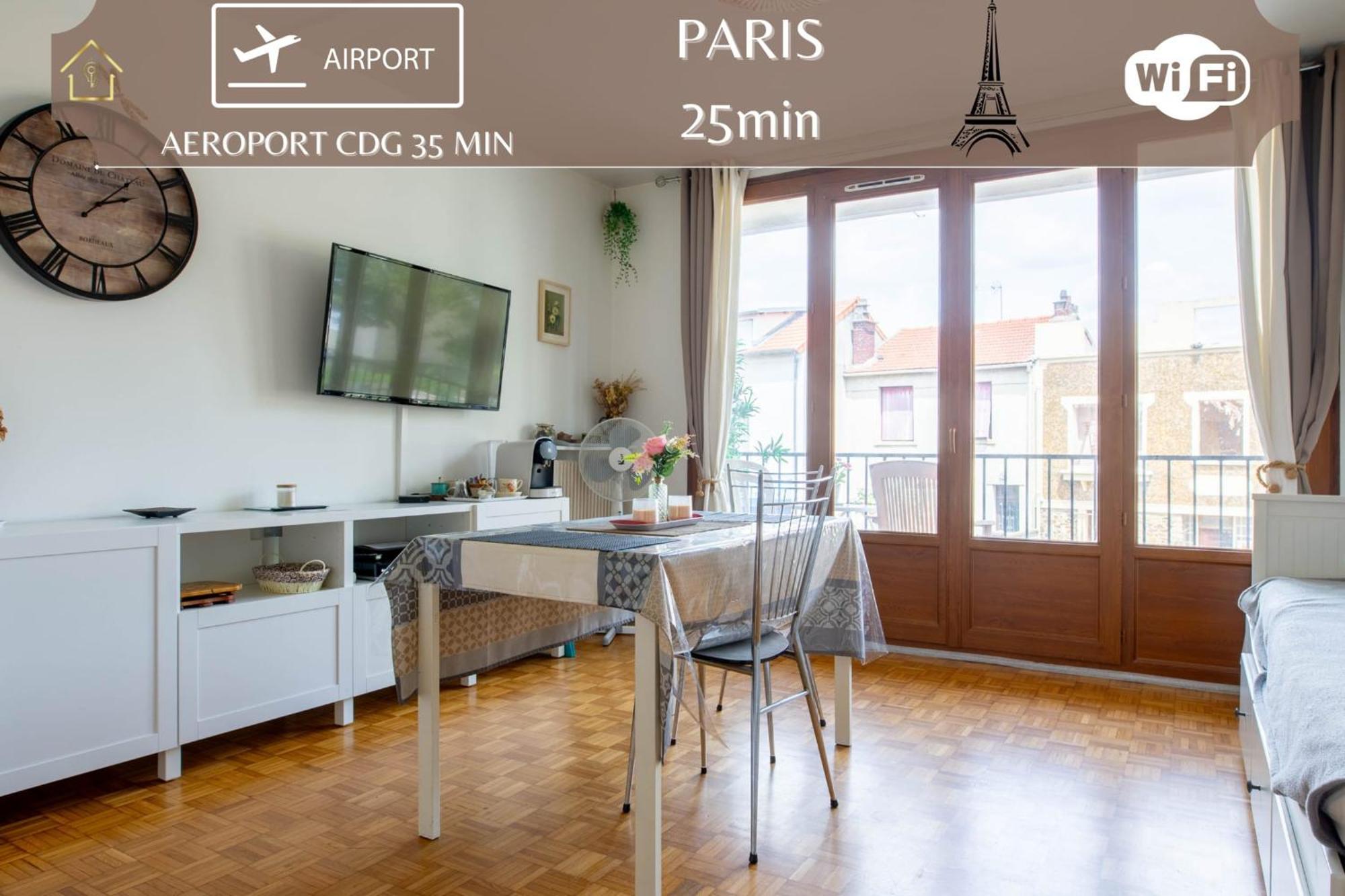Appart Hotel - Le Nid - 25Min Paris Romainville Exteriér fotografie